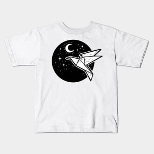 Origami night flight Kids T-Shirt